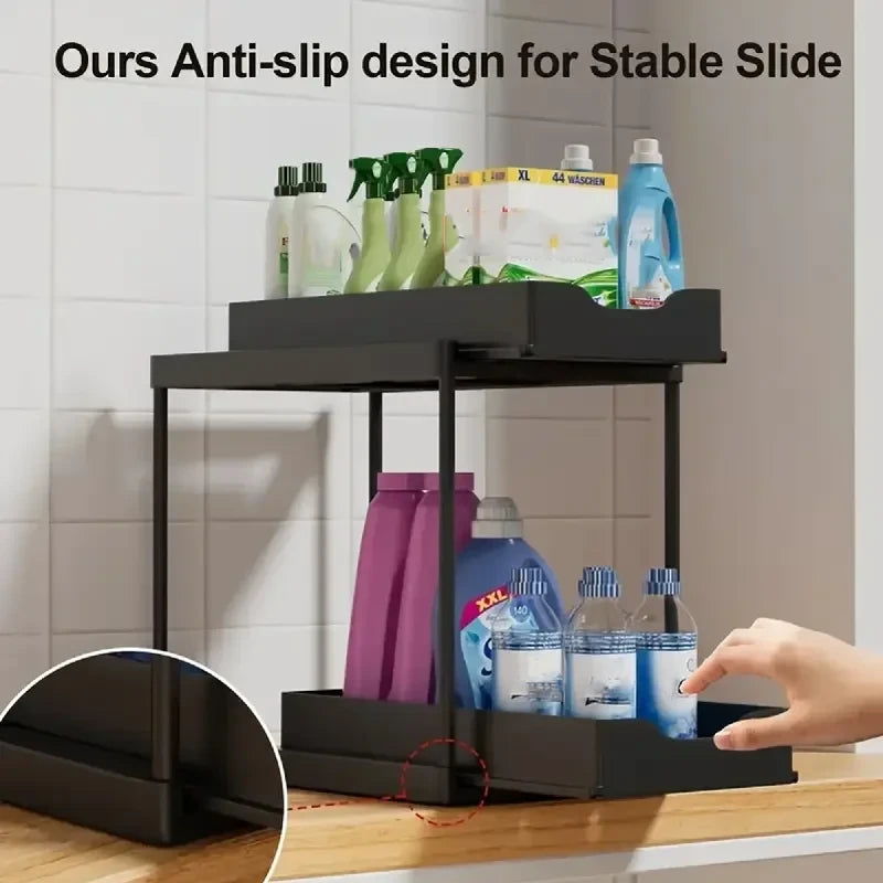 Sliding Cabinet Storage Rack