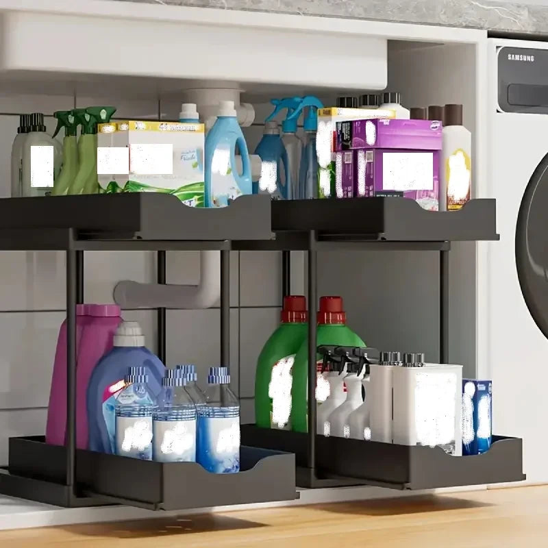 Sliding Cabinet Storage Rack