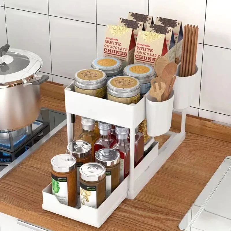 Sliding Cabinet Storage Rack