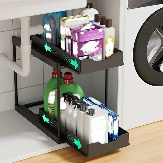 Sliding Cabinet Storage Rack