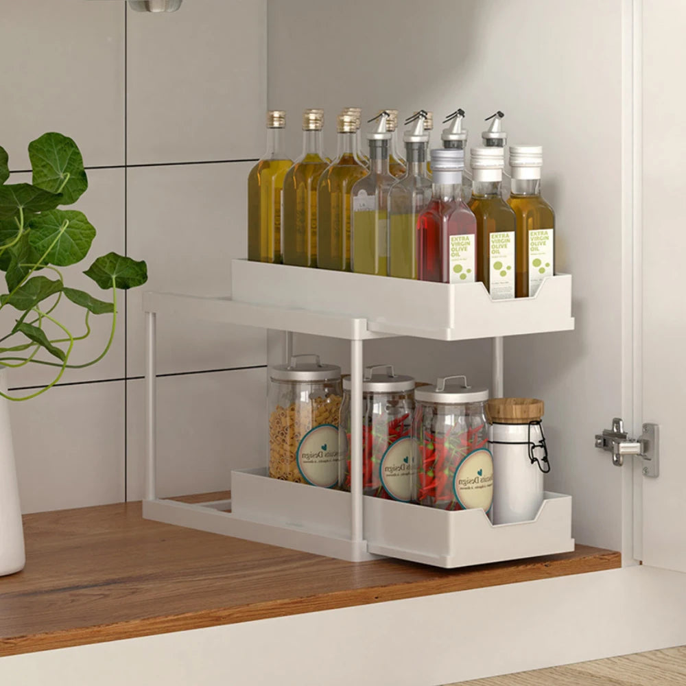 Sliding Cabinet Storage Rack